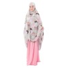 Mukena Tazbiya Polka Leaf Pink